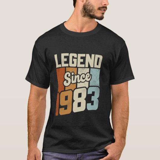 ヴィンテージ1983 40誕生日装飾男性女性40t tシャツ (正面)