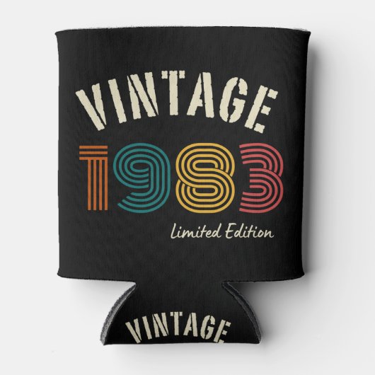 ヴィンテージ1983 41番目の誕生日 缶クーラー (正面)