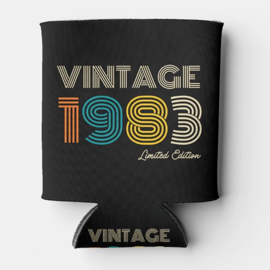 ヴィンテージ1983 41番目の誕生日 缶クーラー (正面)