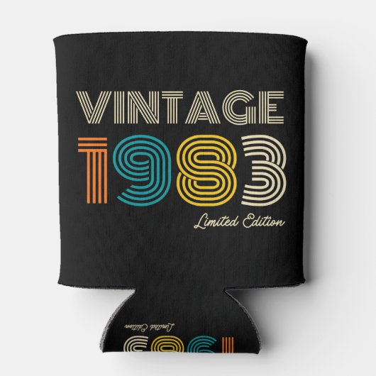 ヴィンテージ1983 41番目の誕生日 缶クーラー (裏面)