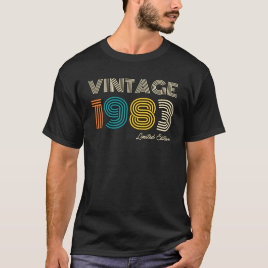 ヴィンテージ1983 41番目の誕生日 Tシャツ (正面)
