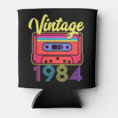 ヴィンテージ1984カラフルカセットテープ 缶クーラー (正面)