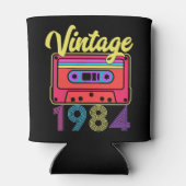 ヴィンテージ1984カラフルカセットテープ 缶クーラー (裏面)