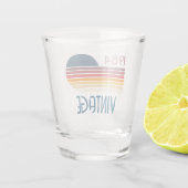 ヴィンテージ1984レトロストライプサン ショットグラス (裏面)