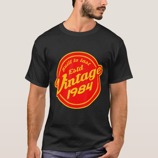 ヴィンテージ1984レトロ38歳の誕生日 Tシャツ (正面)