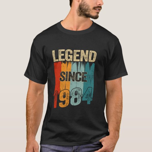 ヴィンテージ1984伝説1984年から40歳の誕生日プレゼント Tシャツ (正面)