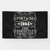 ヴィンテージ1984年男神話伝説37誕生日 横断幕 (横)