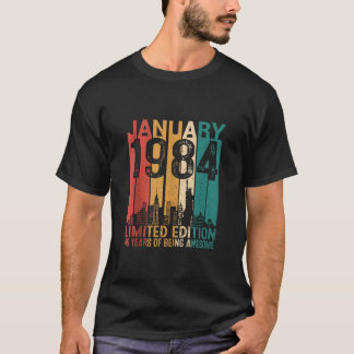 ヴィンテージ1984年1月40日40歳 Tシャツ
