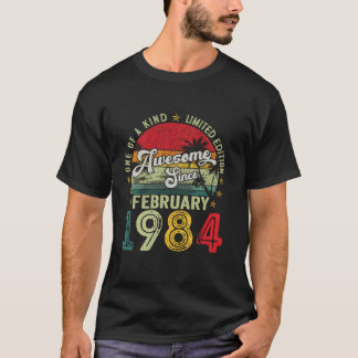 ヴィンテージ1984年2月40歳誕生日G Tシャツ