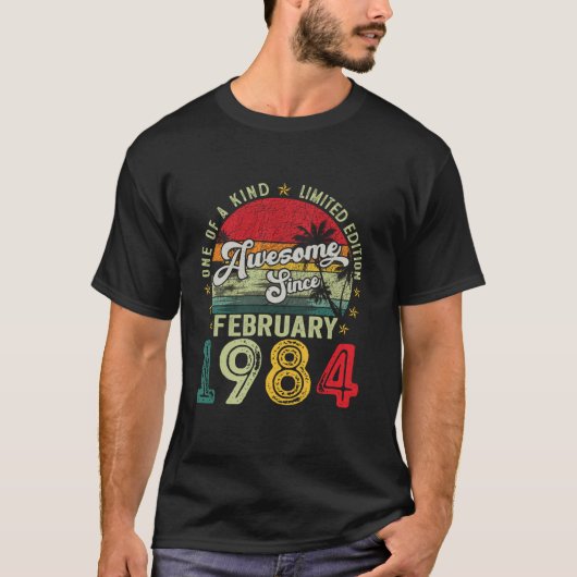 ヴィンテージ1984年2月40歳誕生日G Tシャツ (正面)