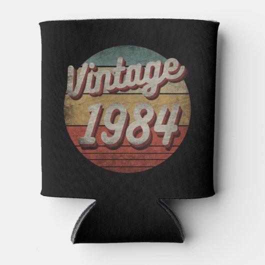 ヴィンテージ1984男性女性誕生日ギフト 缶クーラー (正面)