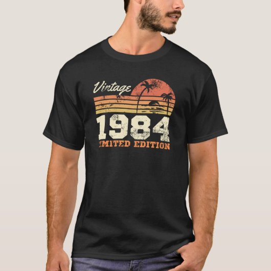 ヴィンテージ1984限定版40th誕生日 tシャツ (正面)