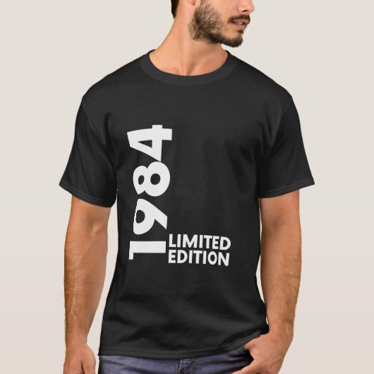 ヴィンテージ1984 おもしろい 40歳の男性の女性40th Bir Tシャツ (正面)