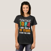 ヴィンテージ1984 39歳の誕生日アイディアまたは脂肪 Tシャツ (正面フル)