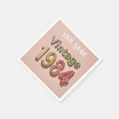 ヴィンテージ1984 Sparkle Napkin：キラキラした思い出 スタンダードカクテルナプキン (角)