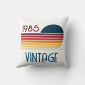 ヴィンテージ1985レトロストライプサン クッション (裏面)