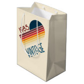 ヴィンテージ1985レトロストライプサン ミディアムペーパーバッグ (裏面アングル)