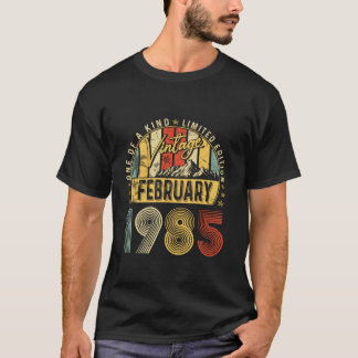 ヴィンテージ1985年2月40th誕生日ヴィンテージ男性wo tシャツ