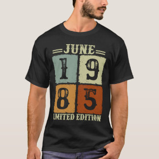 ヴィンテージ1985年6月36日誕生日36歳の男性W Tシャツ