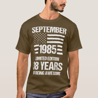 ヴィンテージ1985年9月限定版38年 Tシャツ