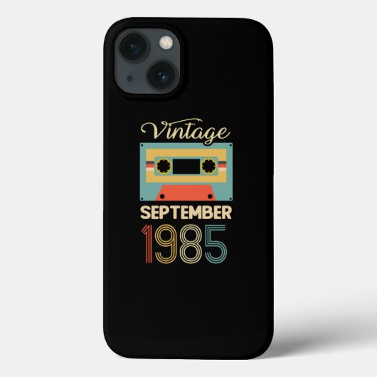 ヴィンテージ1985年9月35日誕生日ギフト Case-Mate iPhoneケース (裏面)