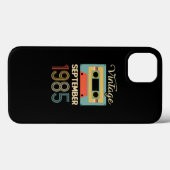 ヴィンテージ1985年9月35日誕生日ギフト Case-Mate iPhoneケース (裏面 (横))