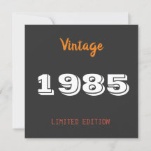 ヴィンテージ1985限定版40th誕生日プレゼント