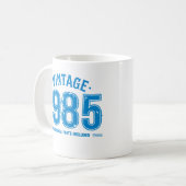 ヴィンテージ1985 コーヒーマグカップ (正面左)