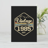 ヴィンテージ1985 Est 36誕生日ギフト 招待状 (スタンド正面)