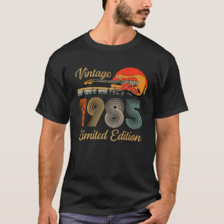 ヴィンテージ1985 T S女男性へ性ギター愛好家37年 Tシャツ