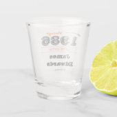 ヴィンテージ1986レトロショットグラス – 40歳の誕生日 ショットグラス (裏面)