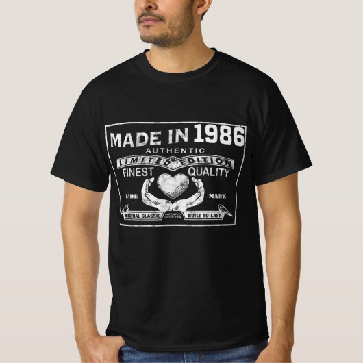 ヴィンテージ1986年Authentic Limited Edition製1 Tシャツ (正面)