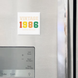 ヴィンテージ1986限定版レトロ誕生日デザイン マグネット