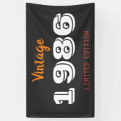 ヴィンテージ1986限定版40thバースデーバナー 横断幕 (縦)