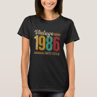 ヴィンテージ1986 最高の 37歳37誕生日 Tシャツ