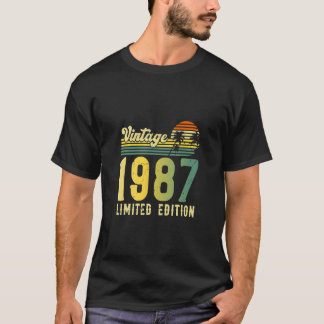ヴィンテージ1987かわいい誕生日グラフィック Tシャツ