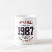 ヴィンテージ1987年の誕生日ギフト コーヒーマグカップ (中央)