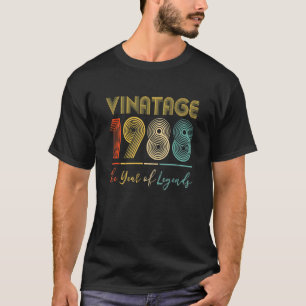 ヴィンテージ1988年 34歳の誕生日アイデア 男性 女性 彼氏 へのプレゼント Tシャツ