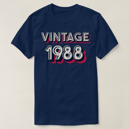 ヴィンテージ1988 Tシャツ (デザイン正面)
