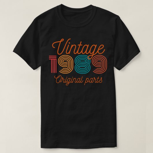 ヴィンテージ1989オリジナル部品 Tシャツ (デザイン正面)