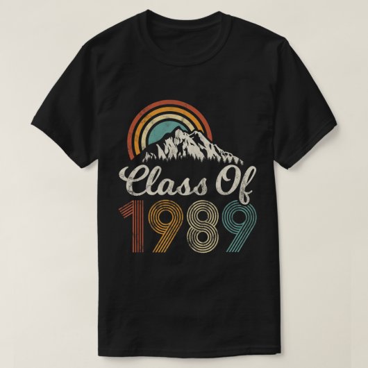ヴィンテージ1989年高等学校大学懇親会 Tシャツ (デザイン正面)