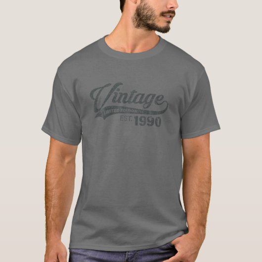 ヴィンテージ1990年限定版おもしろい30th Birthday M Tシャツ (正面)