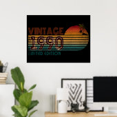 ヴィンテージ1990限定版 ポスター (ホームオフィス)