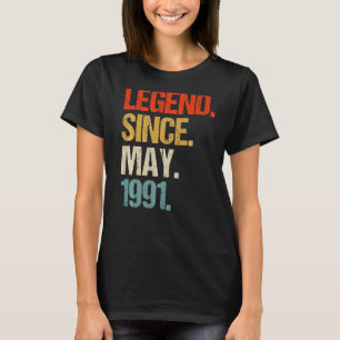 ヴィンテージ1991年32歳の誕生日レトロ32歳 Tシャツ