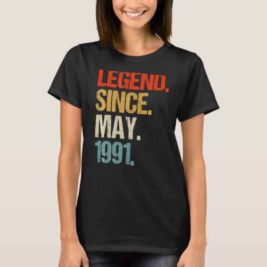 ヴィンテージ1991年32歳の誕生日レトロ32歳 Tシャツ (正面)