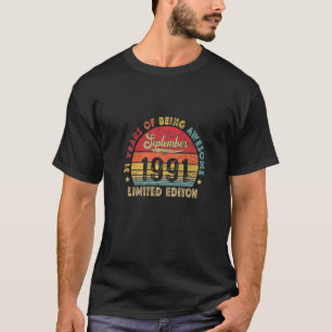ヴィンテージ1991年9月以素晴らし降31誕生日 Tシャツ