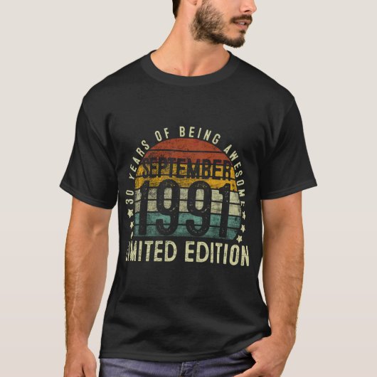 ヴィンテージ1991年9月限定版 Tシャツ (正面)
