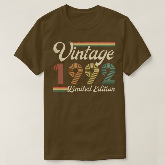 ヴィンテージ1992年限定版31歳誕生日 Tシャツ (デザイン正面)