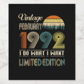 ヴィンテージ1992年2月What I Want Limited Edition ワインラベル (シングルラベル)