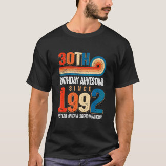 ヴィンテージ1992年30歳の誕生日に作られた伝説は Tシャツ
